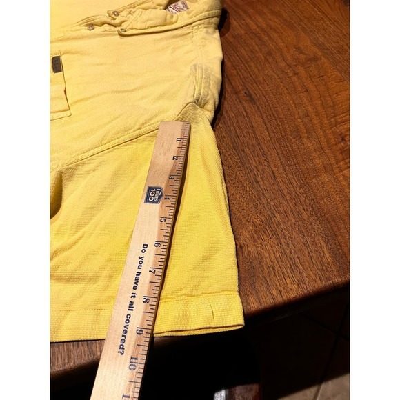 Woolrich Shirt Men's 2XL Yellow Button Short Sleeve Flannel Outdoor VTG Y2K - Picture 10 of 10